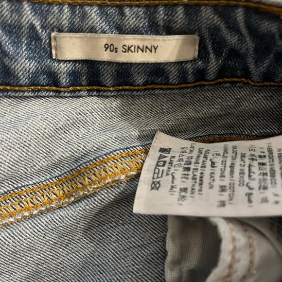 GUESS BRAND 90’s Skinny High Waisted 4 Button Jeans - Picture 3 of 7